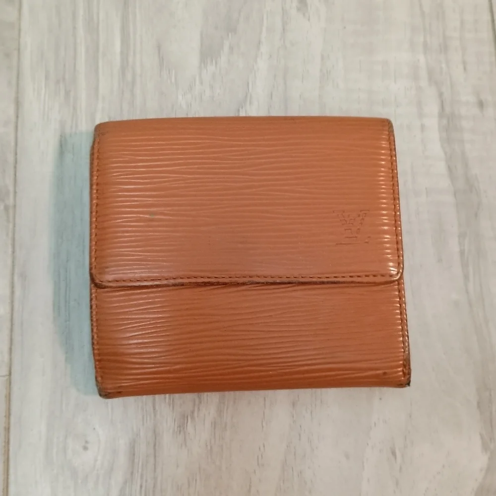 Louis Vuitton Epi Porte Monnaie Billets Cartes Credit Brown